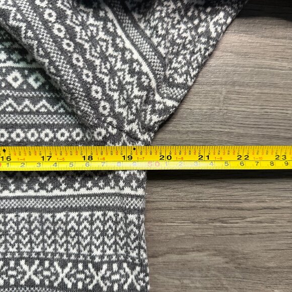 L.L. Bean Women's Knit Cashmere Cardigan - Grey/White - Picture 4 of 5